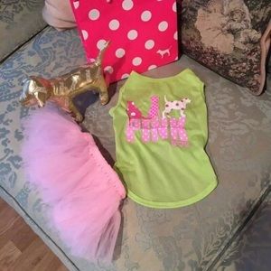 Dog three-piece outfit